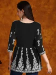 Georgette Chikankari Embroidered Short Kurti (28)